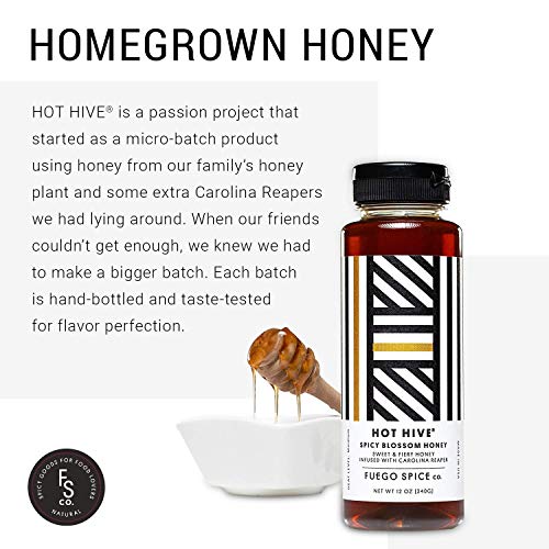 Hot Hive Spicy Honey | Worlds #1 Carolina Reaper Hot Honey By F