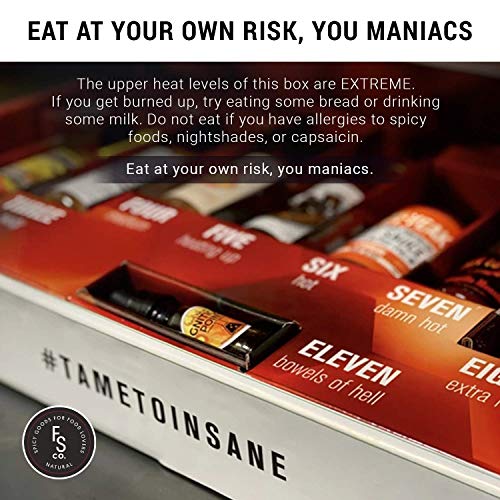 Tame-To-Insane Hot Sauce Challenge Box By Fuego Box - 11 Hot Sau