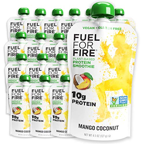 Fuel For Fire Vegan - Mango Coconut Smoothies 24 Pack Ready-To