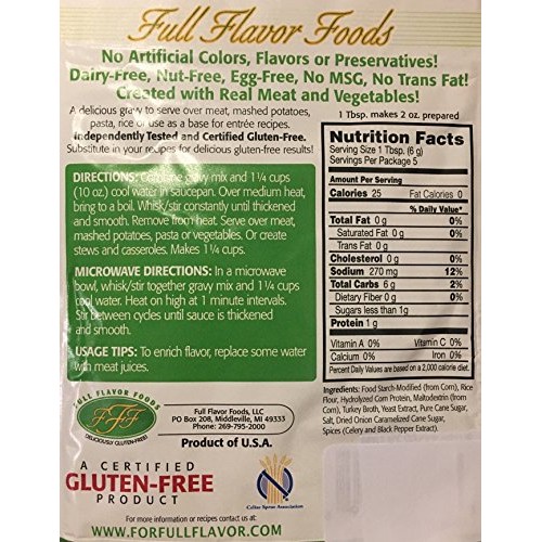 Gluten-Free &Amp; Dairy-Free Complete Turkey Gravy Mix, Pack Of 3