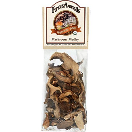 Fungusamongus Dried Mushrooms, Organic Mushroom Medley, 1 Ounce