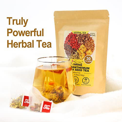 FullChea - Chrysanthemum Cassia Seed Tea, 30 Teabags, 5g/bag - B...