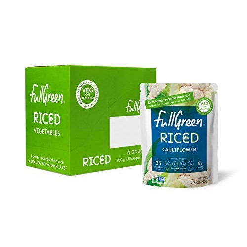 New: Fullgreen, Riced Cauliflower - 100% Cauliflower, 89% Less C