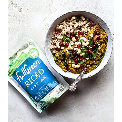 New: Fullgreen, Riced Cauliflower - 100% Cauliflower, 89% Less C