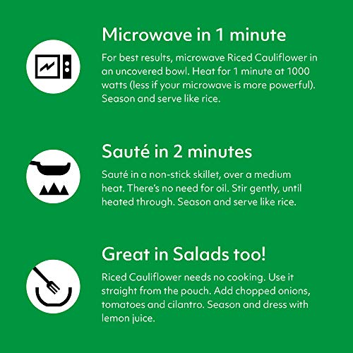 New: Fullgreen, Riced Cauliflower - 100% Cauliflower, 89% Less C