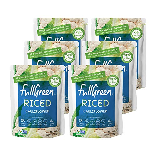 New: Fullgreen, Riced Cauliflower - 100% Cauliflower, 89% Less C