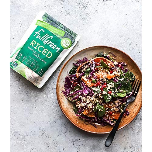New: Fullgreen, Riced Broccoli And Cauliflower, 100% Veg, Shelf-