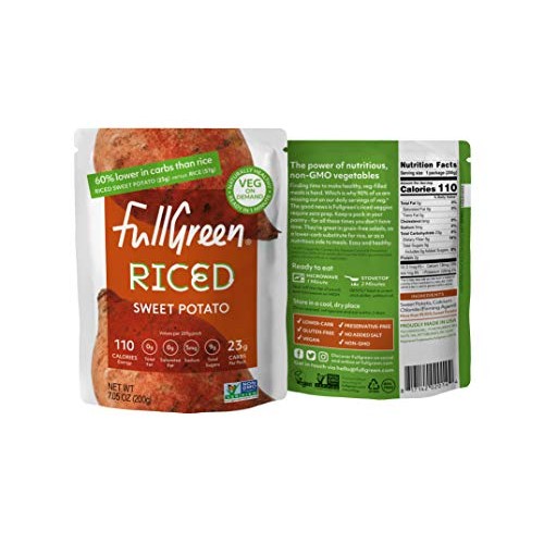 New: Fullgreen, Riced Sweet Potato - 99.9% Sweet Potato, 60% Les