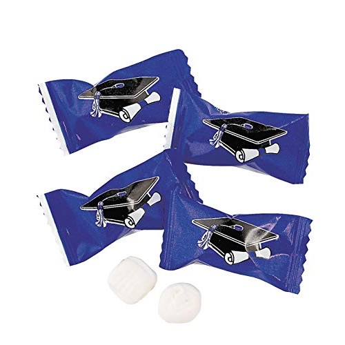 Blue Graduation Buttermint Candy - 1 pound, 108 pieces - Grad Pa...
