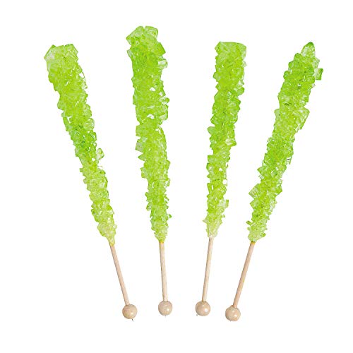 Fun Express - Light Green Rock Candy Pops - Edibles - Sucker &Amp; P