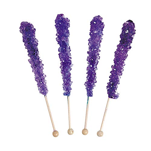 Fun Express - Purple Rock Candy Pops - Edibles - Sucker &Amp; Pop -