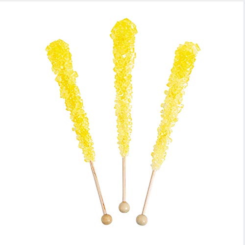 Fun Express - Yellow Rock Candy Pops - Edibles - Sucker &Amp; Pop -
