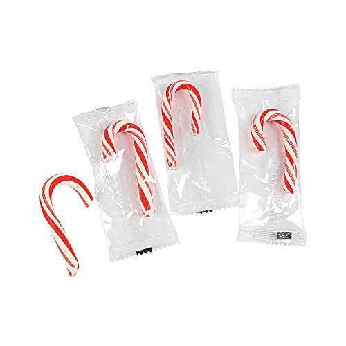 Mini Candy Canes 100 Individual Wrapped Candies Bulk Christmas