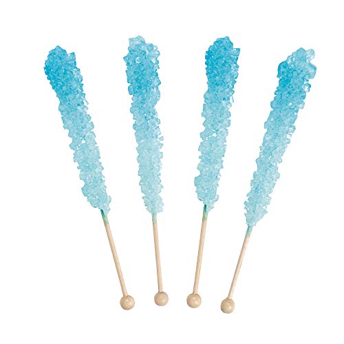 Fun Express - Light Blue Rock Candy Pops - Edibles - Sucker &Amp; Po