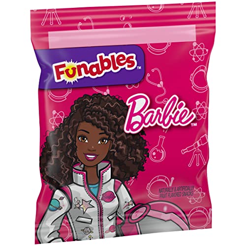 Funables Fruit Snacks, Barbie Shaped Fruit Flavored Snacks, Pack...
