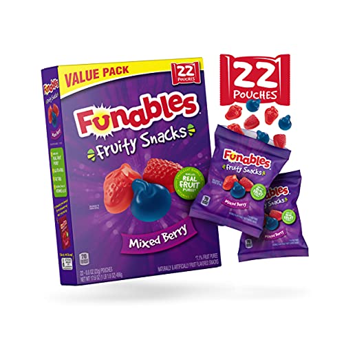 Funables Fruit Snacks, Mixed Berry, 22ct