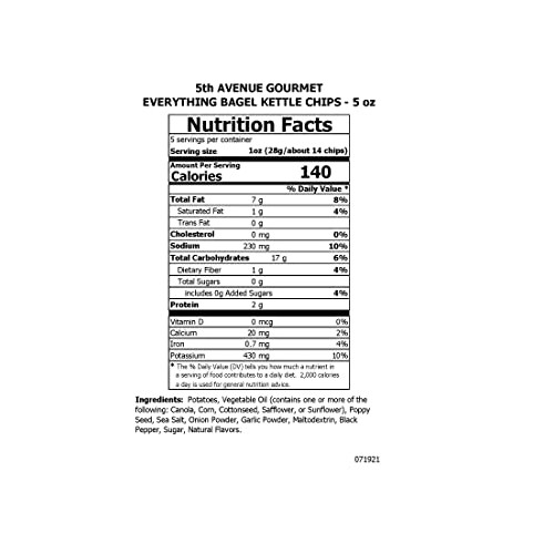 Funday Food Kettle Cooked Potato Chips - Everything Bagel Flavor