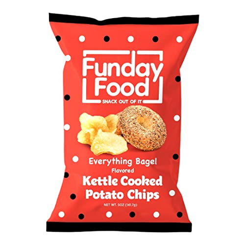 Funday Food Kettle Cooked Potato Chips - Everything Bagel Flavor