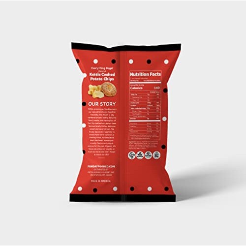 Funday Food Kettle Cooked Potato Chips - Everything Bagel Flavor