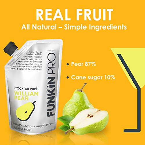 Funkin William Pear Puree | 100% Real Fresh Fruit Juice For Cock