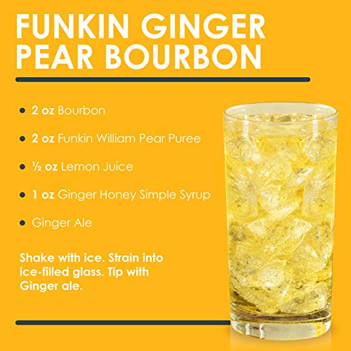 Funkin William Pear Puree | 100% Real Fresh Fruit Juice For Cock