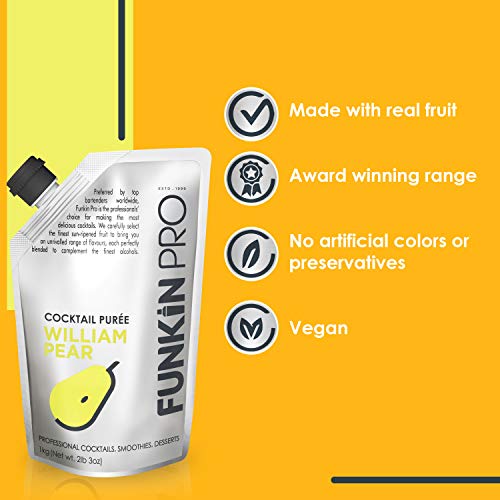 Funkin William Pear Puree | 100% Real Fresh Fruit Juice For Cock