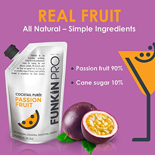 Funkin Passion Fruit Puree | Real Fruit, Two Ingredient, Natural