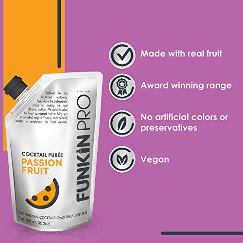 Funkin Passion Fruit Puree | Real Fruit, Two Ingredient, Natural