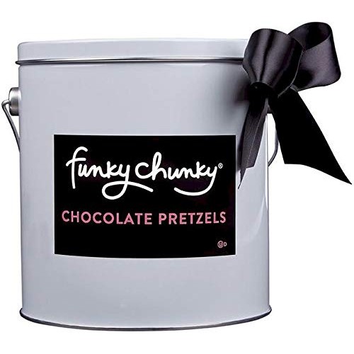 Funky Chunky Pail Gift Tin, Chocolate Pretzel