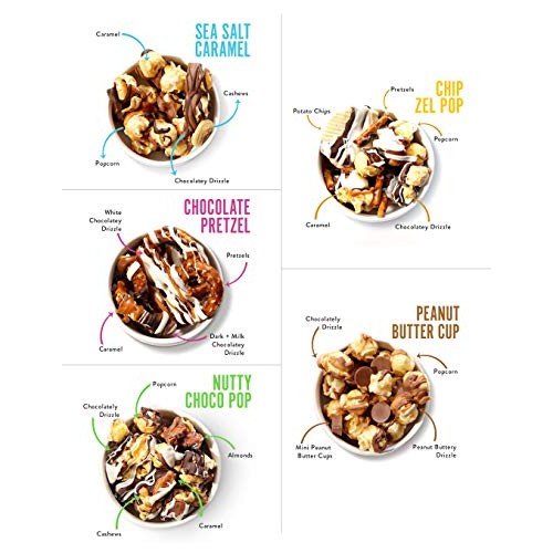Funky Chunky Gourmet Popcorn Sampler Variety Pack With All 5 Fla