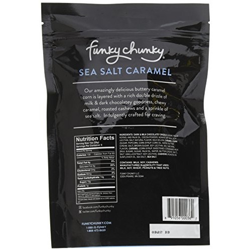 Funky Chunky Sea Salt Caramel Popcorn - Large Bag, 5 Ounces