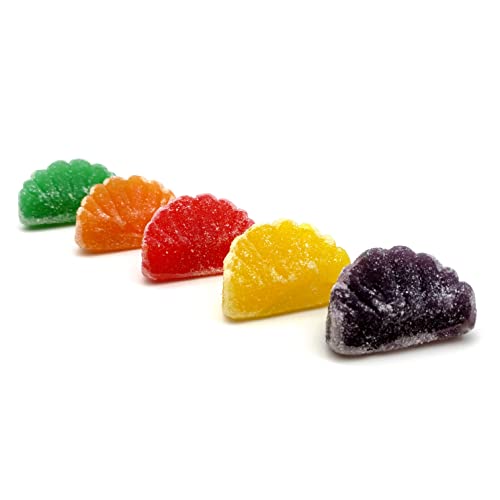 Funtasty Assorted Fruit Jelly Slices Wedges Candy, Unwrapped, Su...