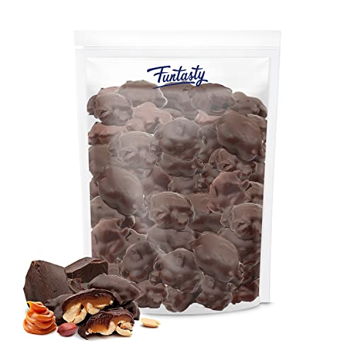 Funtasty Dark Chocolate Caramel Nut Clusters, Bulk Candy, 15 Oun