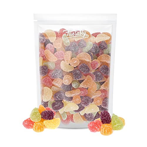 Funtasty Fida Assorted Fruit Jelly Candy, Unwrapped, Vegan, Bulk...