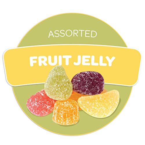 Funtasty Fida Assorted Fruit Jelly Candy, Unwrapped, Vegan, Bulk...