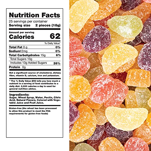 Funtasty Fida Assorted Fruit Jelly Candy, Unwrapped, Vegan, Bulk...