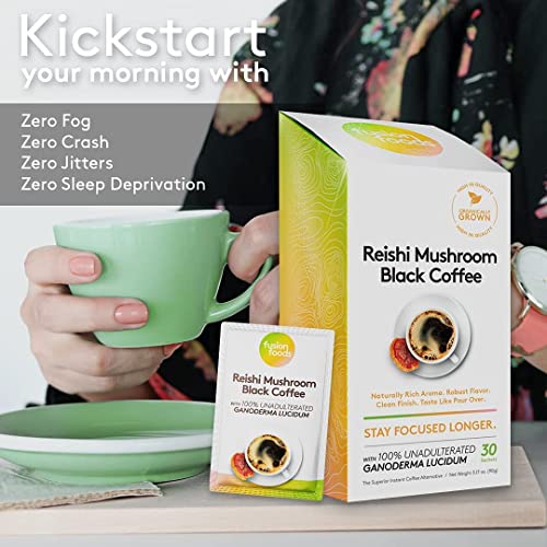 Reishi Mushroom Black Coffee by fusion foods | Stay Focus Longe...