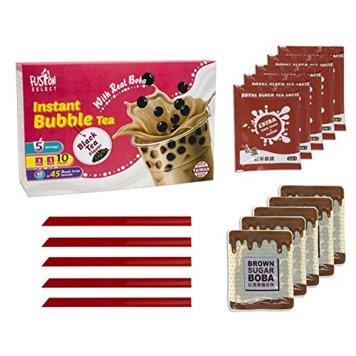 Fusion Select Authentic Brown Sugar Bubble Tea Kit Extra Rich 5