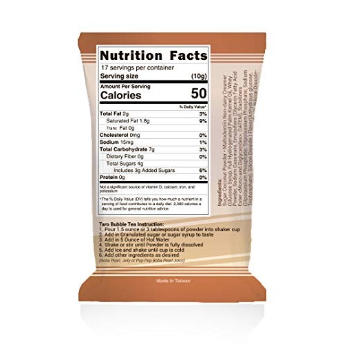 Fusion Select Bubble Tea Mix - Coconut-Flavored 3-In-1 Drink Pow