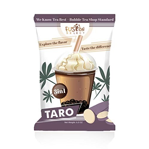 Fusion Select Bubble Tea Mix - Taro Flavored 3-In-1 Drink Powder