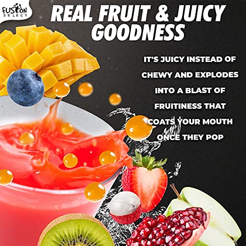 Fusion Select Bursting Popping Boba Pearls - Fruit Tea Snack Top Fusion Select Bursting Popping Boba Pearls - Fruit Tea Snack Top
