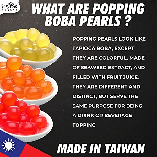 Fusion Select Bursting Popping Boba Pearls - Fruit Tea Snack Top Fusion Select Bursting Popping Boba Pearls - Fruit Tea Snack Top