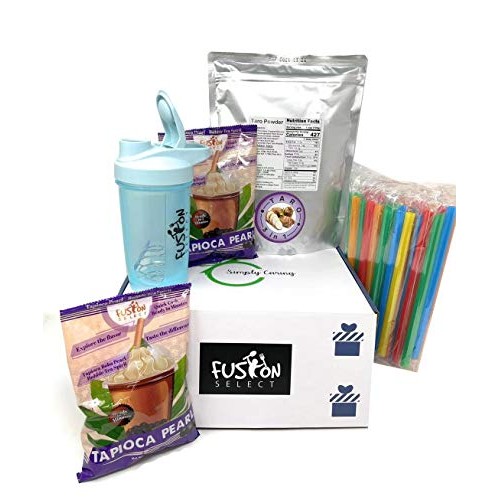 Fusion Select Diy Bubble Tea Kit Taro Flavored Bubble Tea Drink,