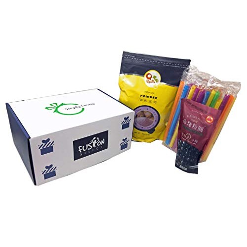 Qbubble Tea Taro Powder, 2.2 Pound &Amp; Wufuyuan - Tapioca Pearl B