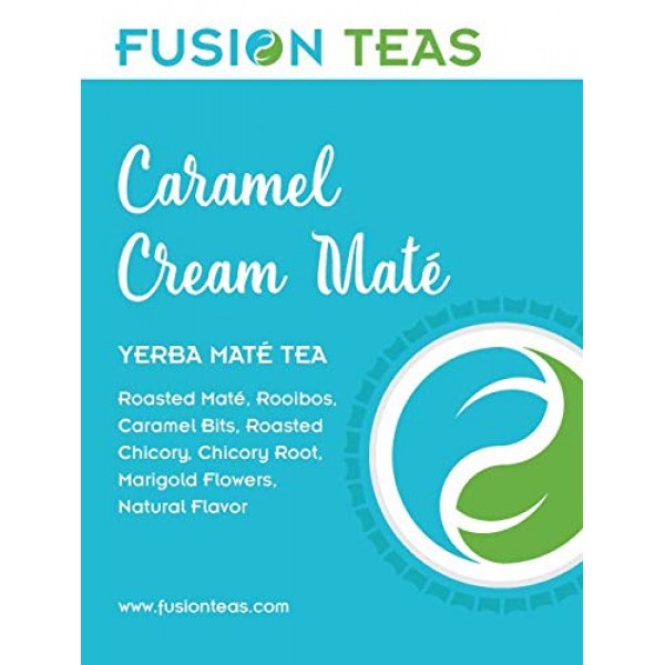 Caramel Cream Yerba Mate Dessert Tea With Rooibos And Chicory -
