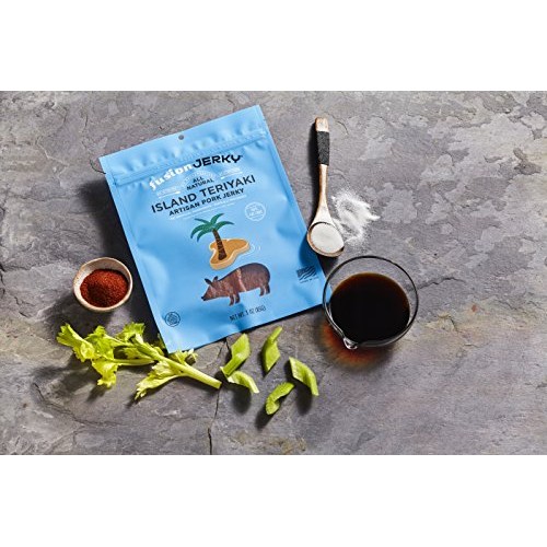 Fusion Jerky Grilled Island Teriyaki Artisan Pork Jerky, 2.75 Oz
