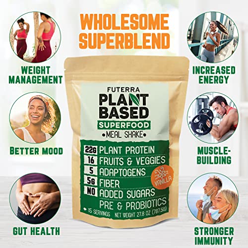 Superfood Vegan Meal Replacement Shake Vanilla - Lactose Free, D...