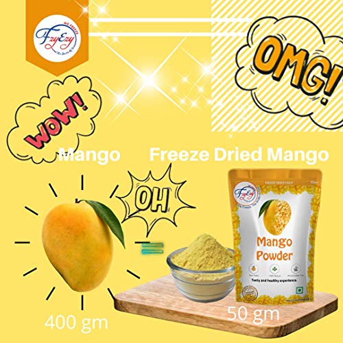Fzyezy Freeze Dried Fruit &Amp; Vegetable Powders Mango Powder, 50 Gm