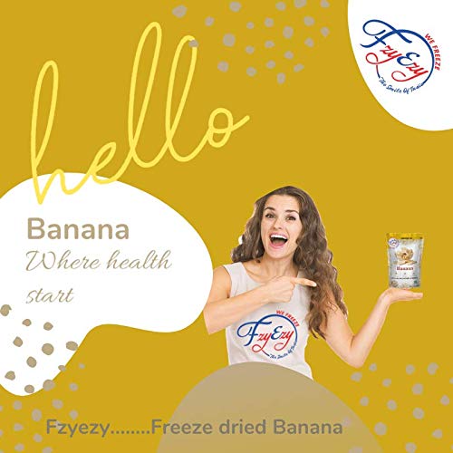 Fzyezy Natural Freeze Dried Banana Chips Snack For Kids And Adul