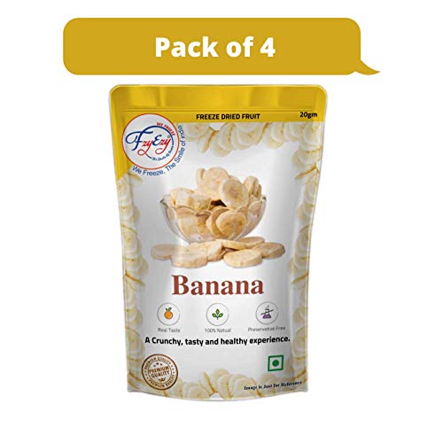 Fzyezy Natural Freeze Dried Banana Chips Snack For Kids And Adul